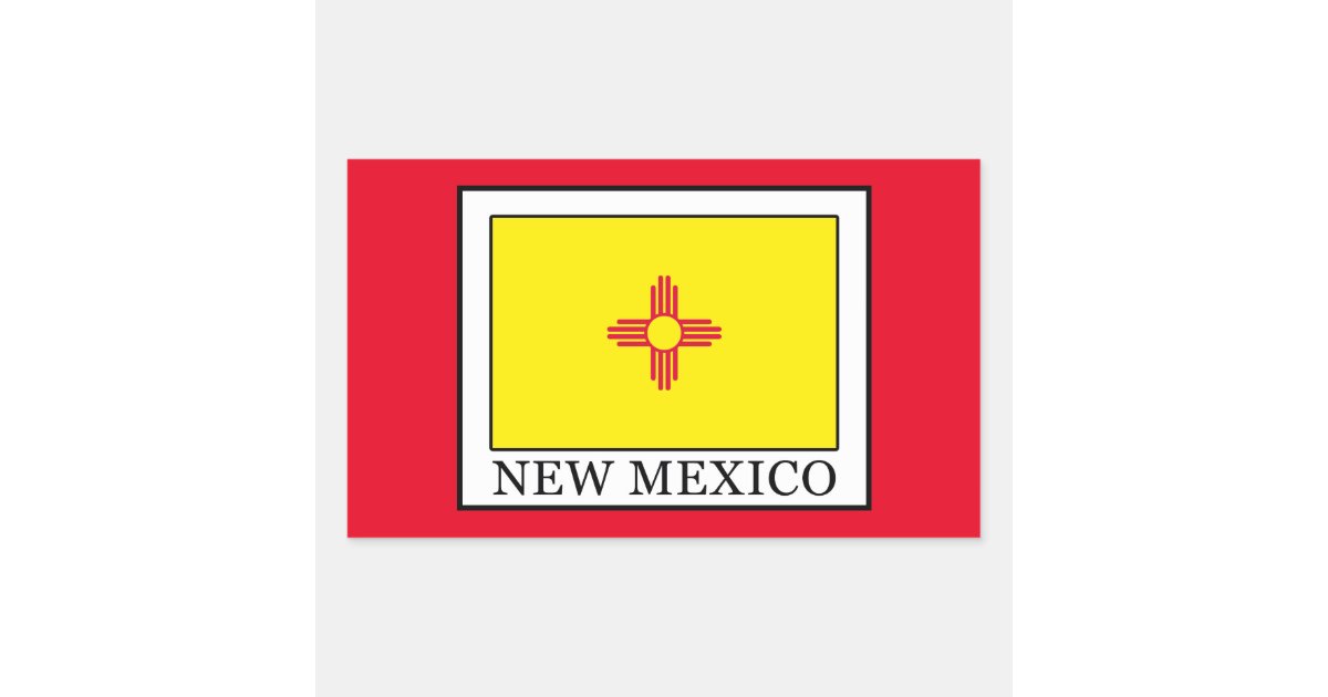 New Mexico Rectangular Sticker | Zazzle