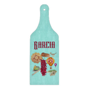 New Mexico Red Chile Pinõn Zia Hot Air Balloon Cutting Board