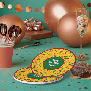New Mexico Red & Green chile Tamales Zia Nopales Paper Plates