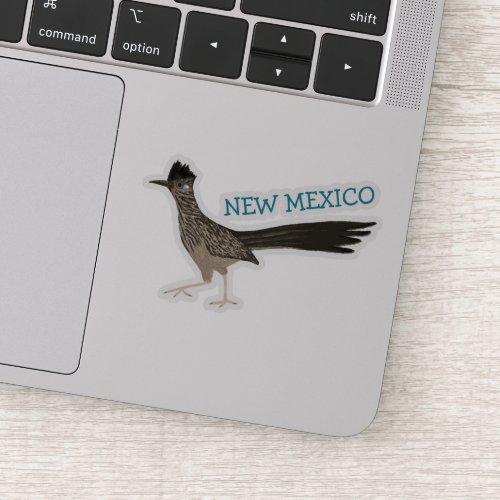 NEW MEXICO Roadrunner Bird Colored Pencil Art Sticker