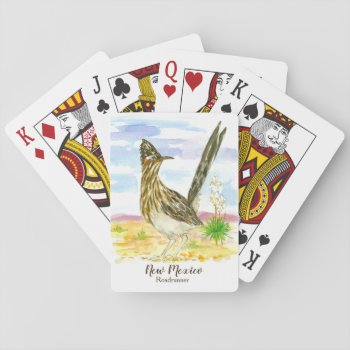 New Mexico Roadrunner State Bird Desert Playing Cards by CountryGarden at Zazzle