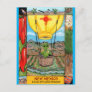 New Mexico Roswell Alien Funny Hot Air Balloon Zia Postcard