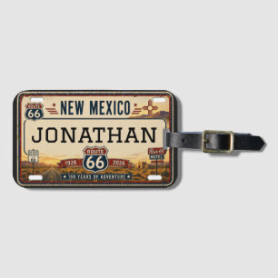 New Mexico Route 66 Centennial Adventure Luggage Tag
