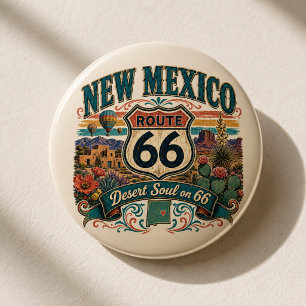 New Mexico Route 66 Desert Soul Roadtrip Style Button