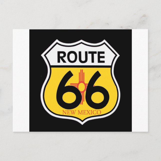 New Mexico Route 66 Shield Postcard (Front)