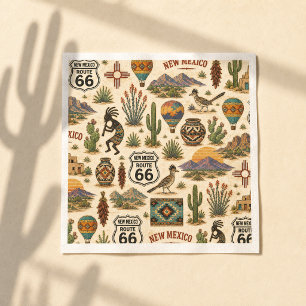 New Mexico Route 66 Table Fiesta Napkins