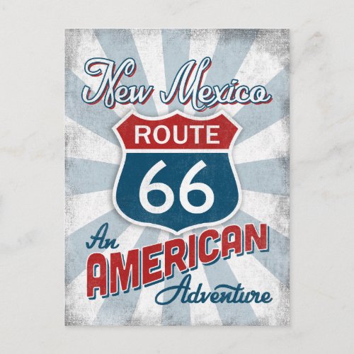 New Mexico Route 66 Vintage America Postcard