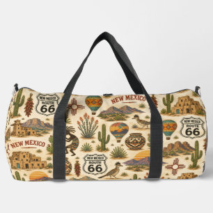 New Mexico Route 66 Weekend Rhythm Duffle Bag