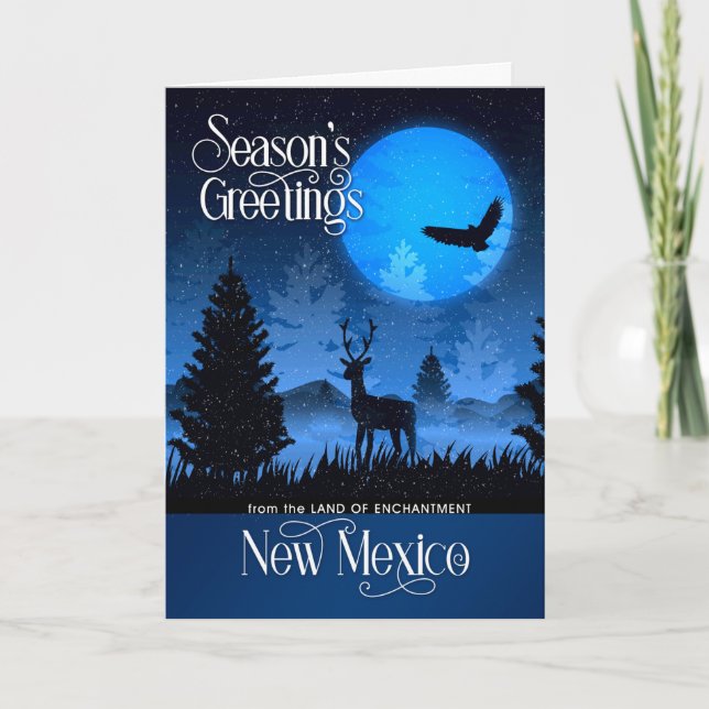 New Mexico Season's Greetings Land of Enchantment Holiday Card (Front)