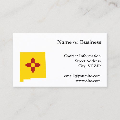 New Mexico Shape Business Card