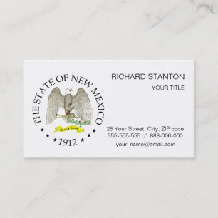 New Mexico sign Business Card