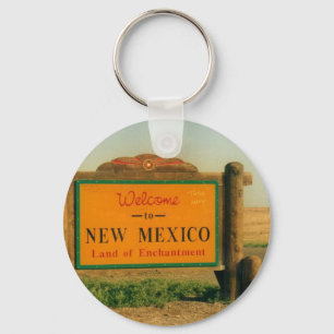 New Mexico Sign Keychain