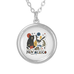 New Mexico Southwest Spirit Silver Plated Necklace