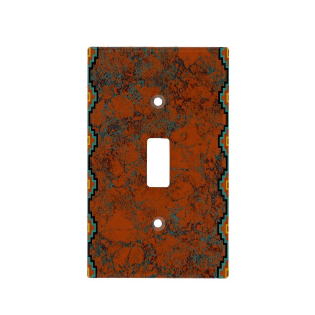 New Mexico, Southwestern Style Light Switch Cover (Front)