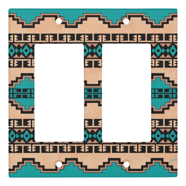 New Mexico, Southwestern Style Light Switch Cover (Front)