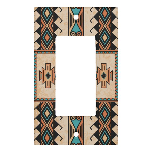 New Mexico, Southwestern Style Light Switch Cover (Front)