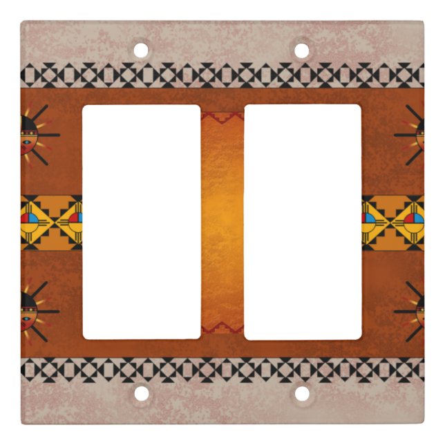 New Mexico, Southwestern Style Light Switch Cover (Front)