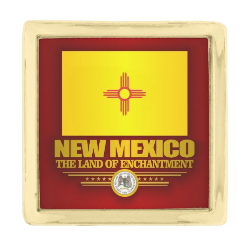 New Mexico SP Gold Finish Lapel Pin