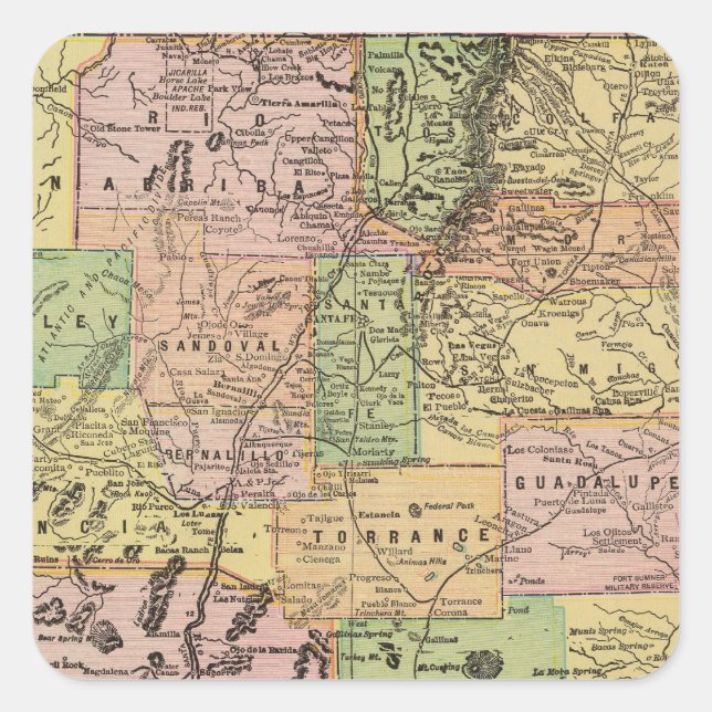 New Mexico Square Sticker (Front)