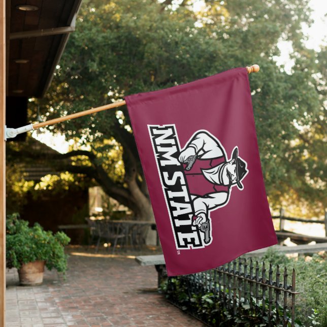 New Mexico State Aggies House Flag (In SItu)