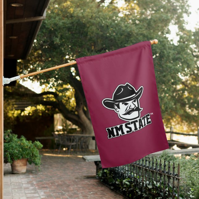 New Mexico State Aggies House Flag (In SItu)