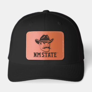 New Mexico State Aggies Leather Patch Hat