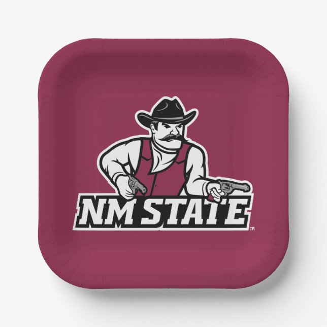 New Mexico State Aggies Paper Plates (Front)