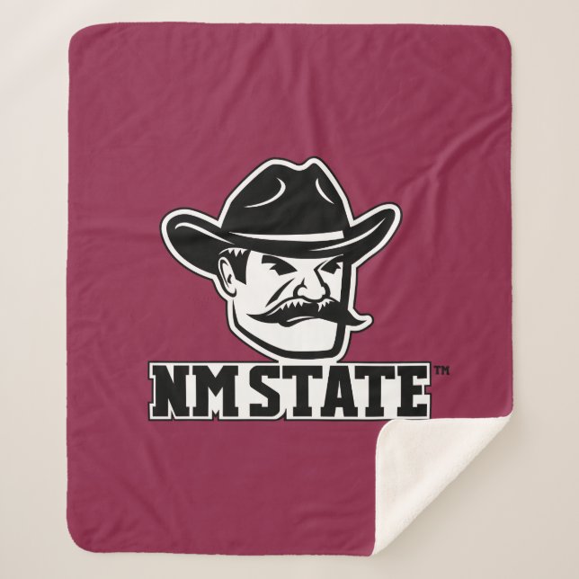 New Mexico State Aggies Sherpa Blanket (Front)