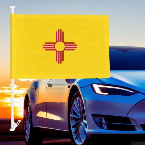 New Mexico State Car Flag