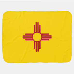 New Mexico State Flag Baby Blanket