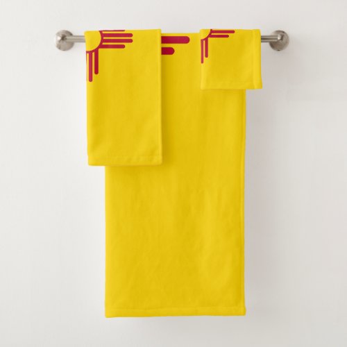New Mexico State Flag Bath Towel Set