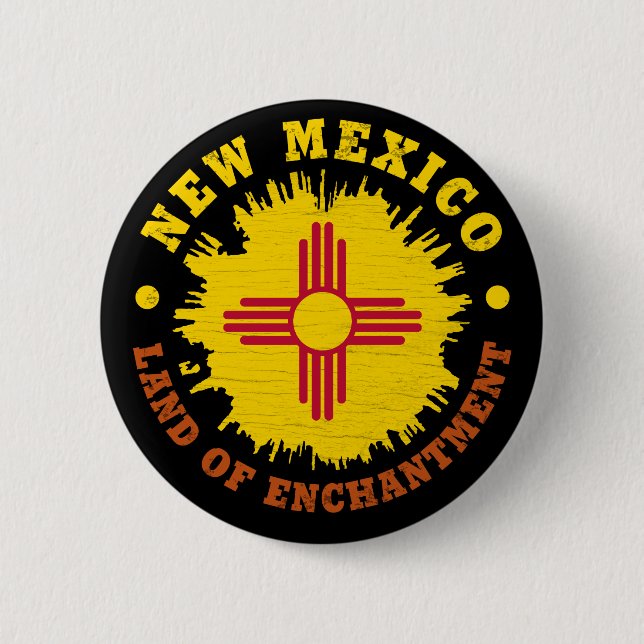 NEW MEXICO STATE FLAG BUTTON (Front)