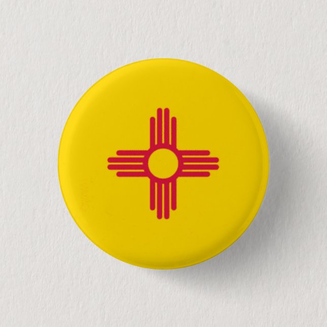 New Mexico State Flag Button (Front)