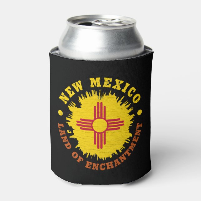 NEW MEXICO STATE FLAG  CAN COOLER (Can Front)