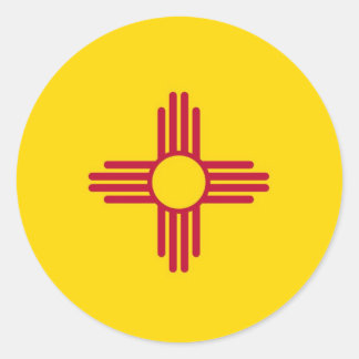New Mexico State Flag Classic Round Sticker