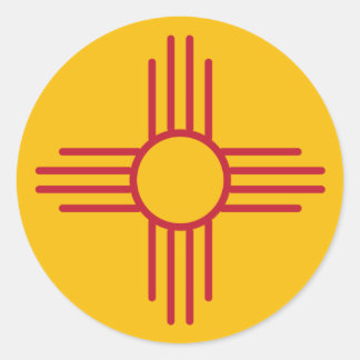 New Mexico State Flag Classic Round Sticker