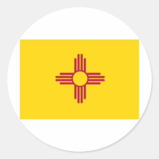 New Mexico State Flag Classic Round Sticker