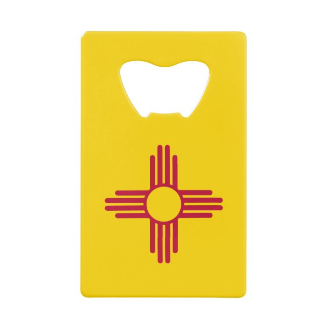 New Mexico State Flag Credit Card Bottle Opener (Front)