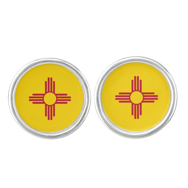 New Mexico State Flag Cufflinks (Front)