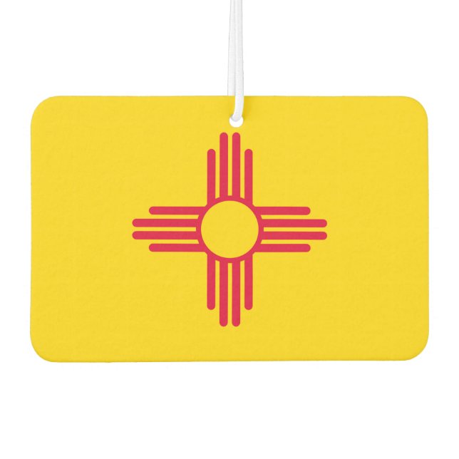 New Mexico State Flag Design Air Freshener (Front)