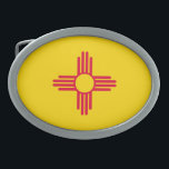 New Mexico State Flag Design Belt Buckle<br><div class="desc">Here's a New Mexico State Flag Design presented on a variety of products. A great gift idea for all occasions and for anyone in for a visit.
Use the "Message" link to contact us with your special design requests or for some assistance with any of your customization needs.</div>