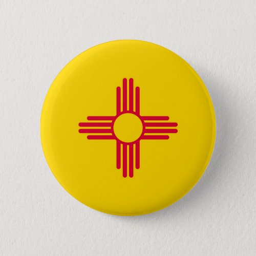 New Mexico State Flag Design Button