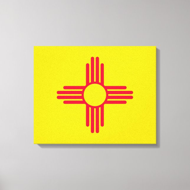 New Mexico State Flag Design Canvas Print (Front)
