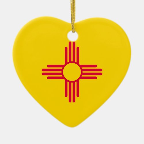 New Mexico State Flag Design Ceramic Ornament