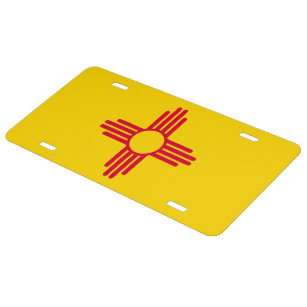 New Mexico  State Flag Custom License Plate  Emblem Original   Version 