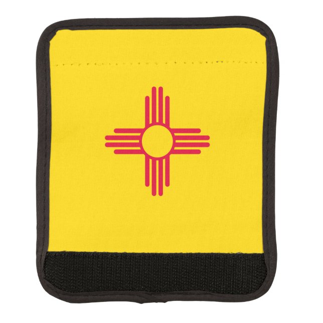 New Mexico State Flag Design Decor Luggage Handle Wrap (Front)