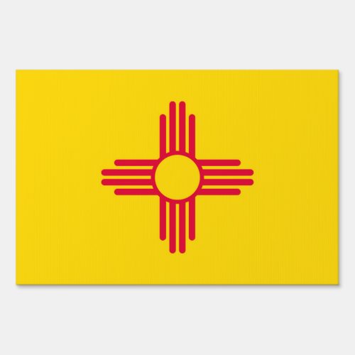 New Mexico State Flag Design Decor Sign