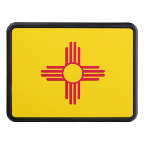 New Mexico State Flag Design Decor Tow Hitch Cover