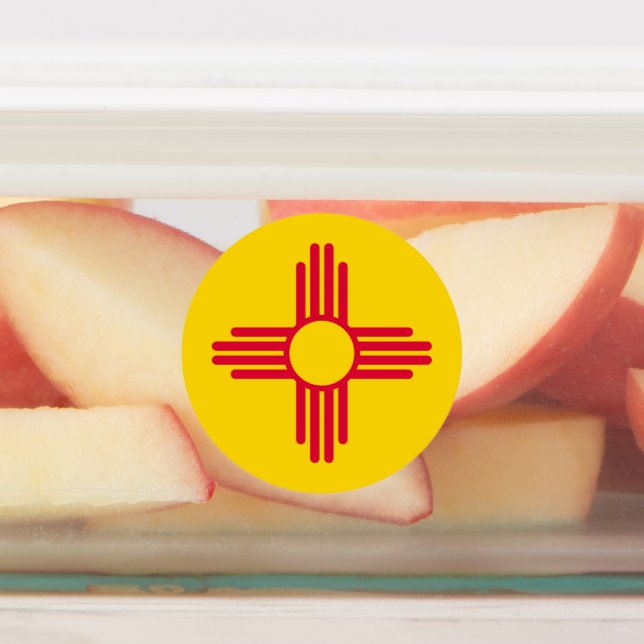 New Mexico State Flag Design Labels (Affixed)