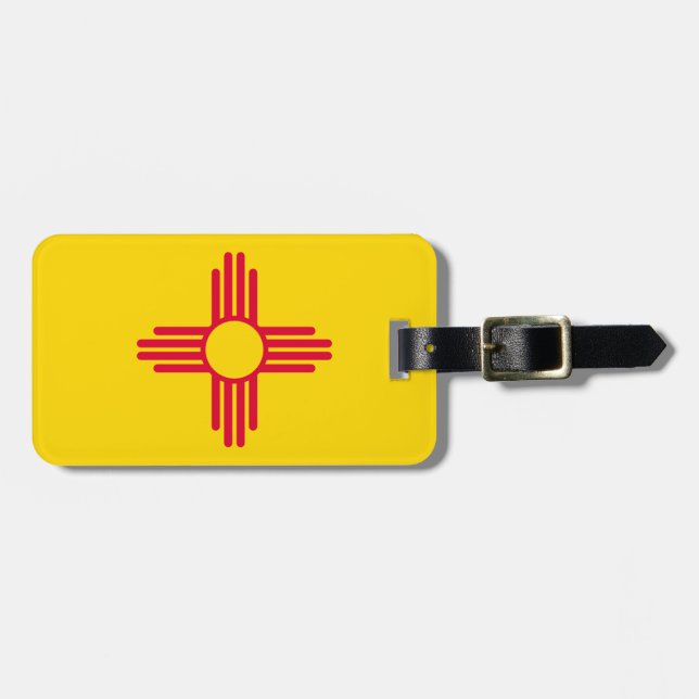 New Mexico State Flag Design Luggage Tag (Front Horizontal)